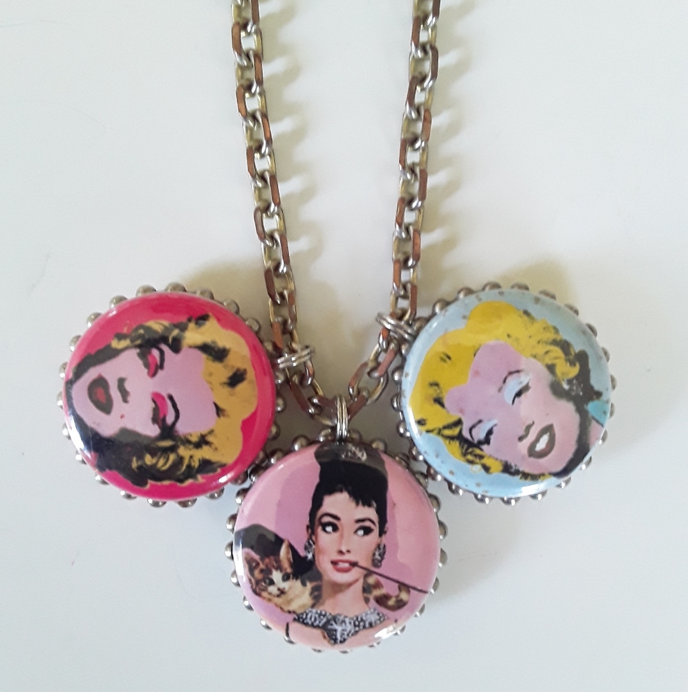 Andy Warhol/Audrey Hepburn Necklace